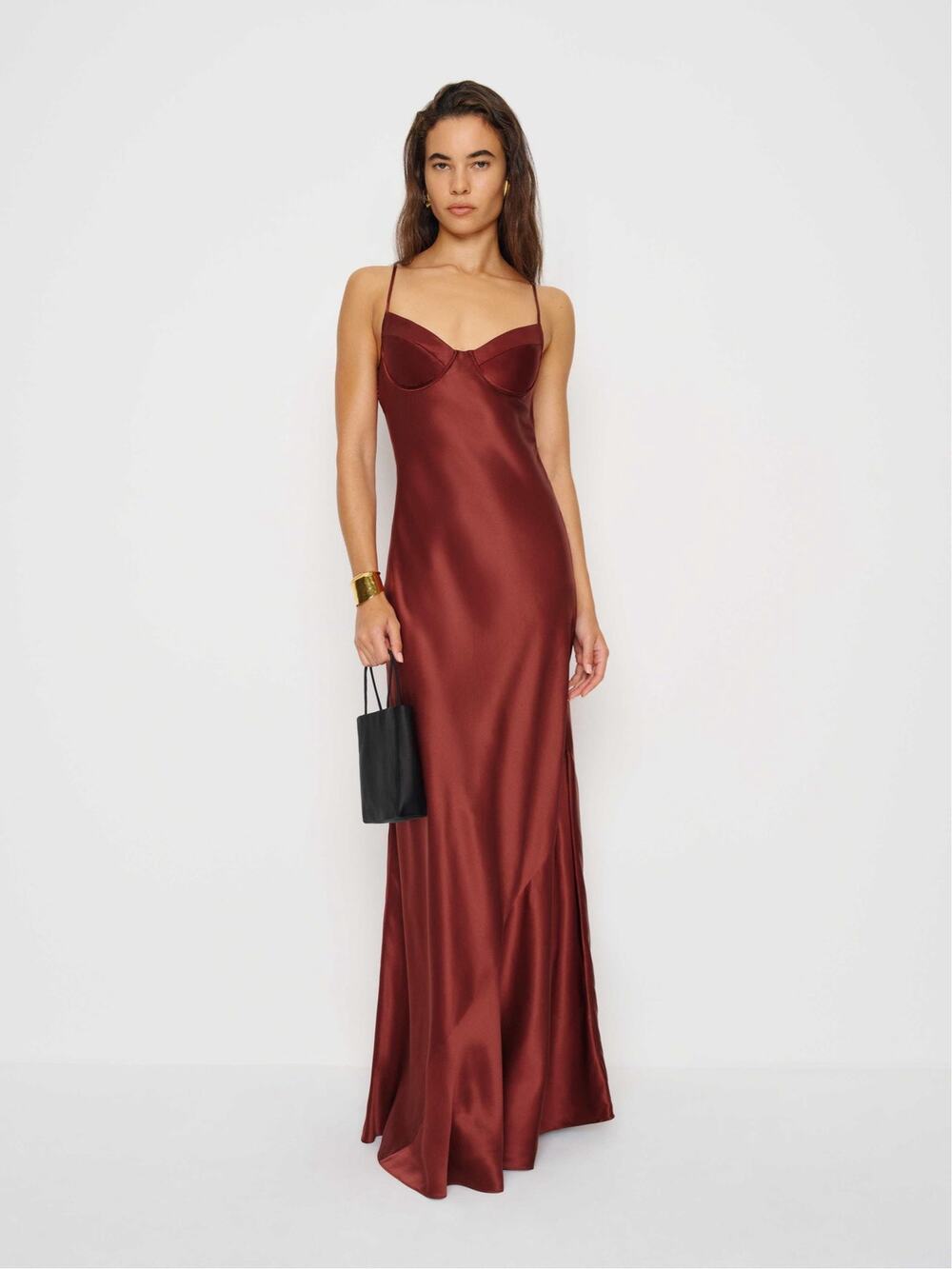 SZ 2 Reformation Neva Silk Dress Romance NWT